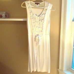 Nanette Lepore white crochet dress